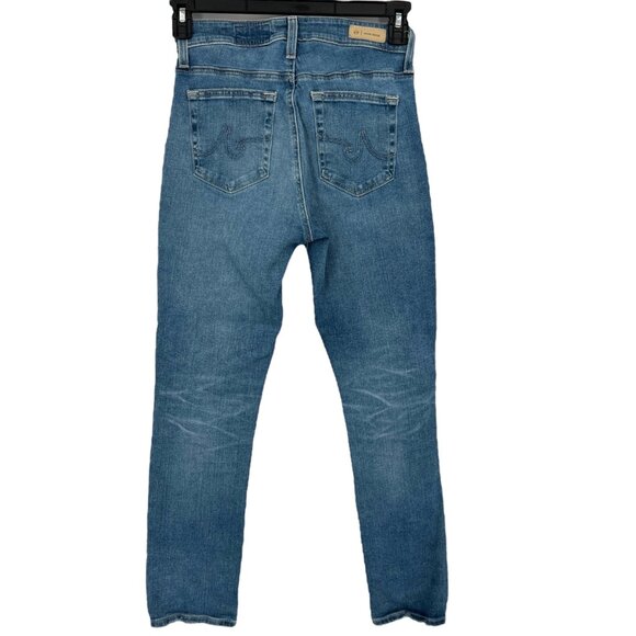 AG Adriana Goldschmied Mari Crop High-Rise Slim Straight Jeans Size 26 - Picture 4 of 15